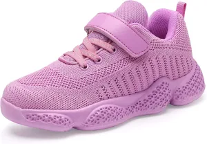 Boys Girls Sneakers Knitted Mesh Sports Shoes Breathable Lightweight Running Shoes for Kids Fashion Athletic Casual Shoes (Little/Big)