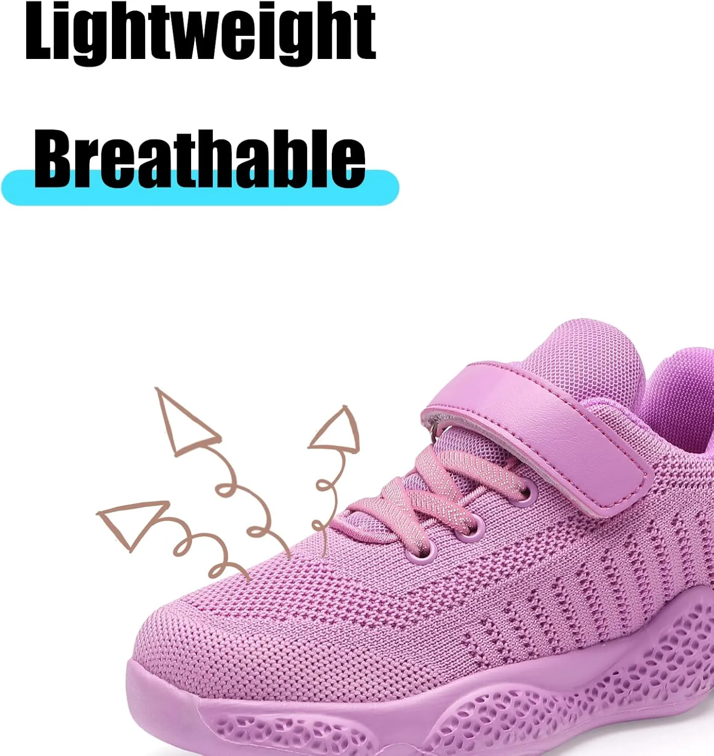 Boys Girls Sneakers Knitted Mesh Sports Shoes Breathable Lightweight Running Shoes for Kids Fashion Athletic Casual Shoes (Little/Big)