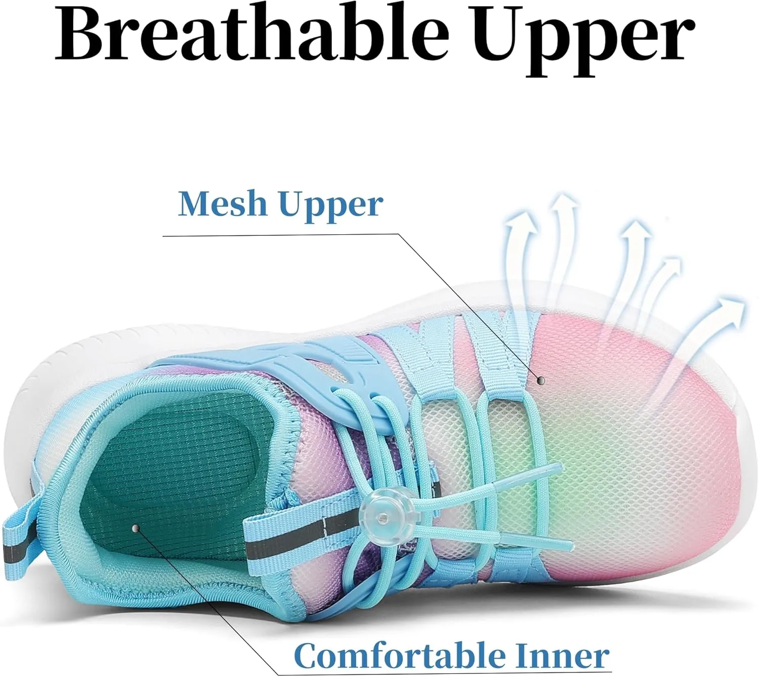 Boys Girls Sneakers Lightweight Kids Tennis Shoes Breathable Running Shoes Comfortable Toddler/Little Kid/Big Kid