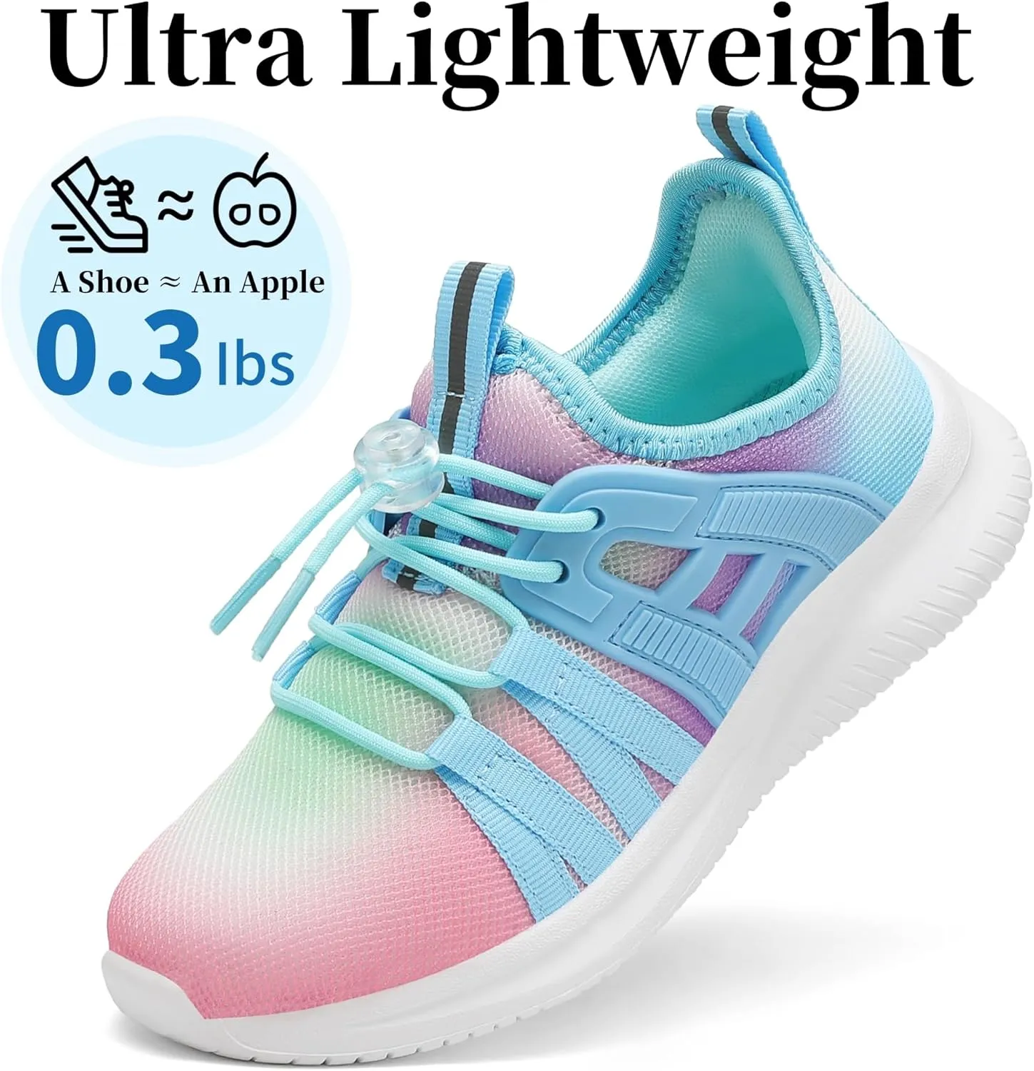 Boys Girls Sneakers Lightweight Kids Tennis Shoes Breathable Running Shoes Comfortable Toddler/Little Kid/Big Kid
