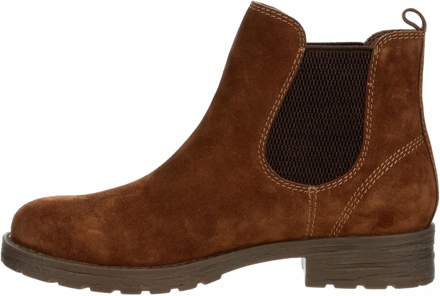 Brenna - Women's Low Heel Suede Chelsea Ankle Boots