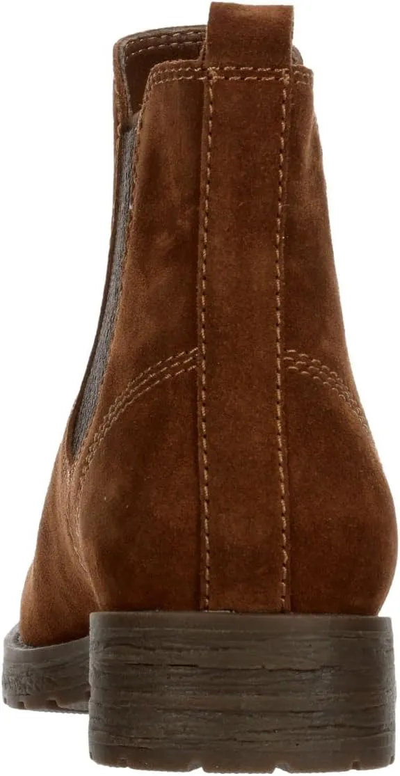 Brenna - Women's Low Heel Suede Chelsea Ankle Boots