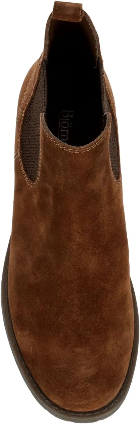Brenna - Women's Low Heel Suede Chelsea Ankle Boots