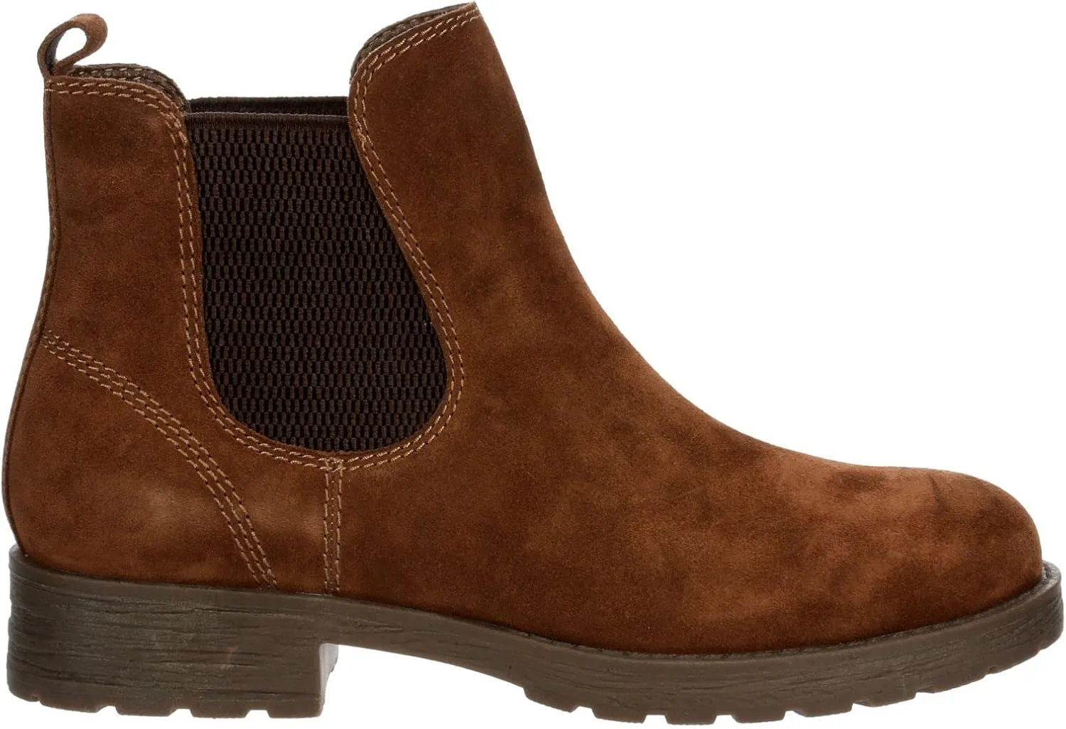 Brenna - Women's Low Heel Suede Chelsea Ankle Boots