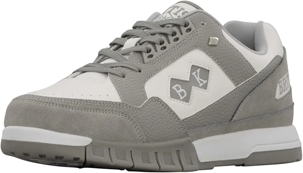 British Knights Men's Metros Sneaker, Grey/White, 12