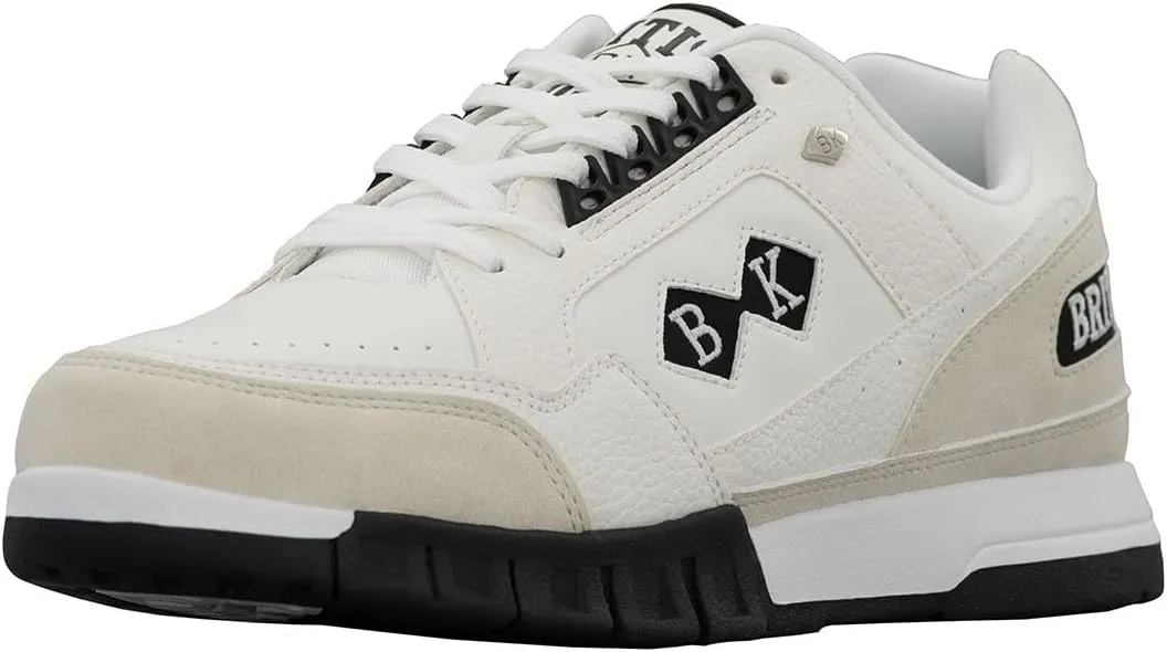 British Knights Men's Metros Sneaker, White/Off White/Black, 9