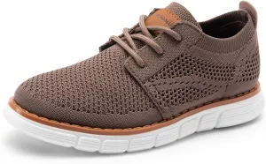 Bruno Marc Boy's Mesh Sneakers Oxfords Casual Dress Lace-Up Lightweight Walking Shoes