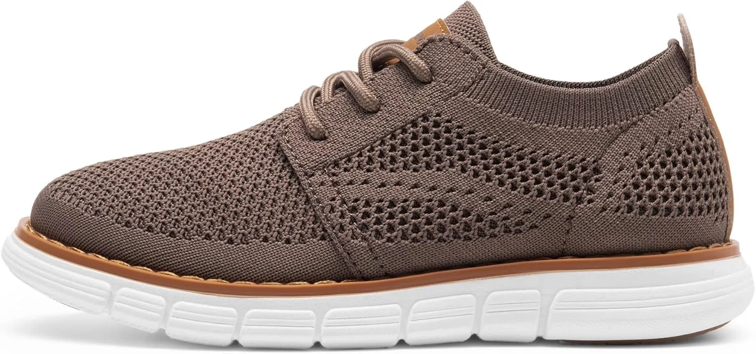 Bruno Marc Boy's Mesh Sneakers Oxfords Casual Dress Lace-Up Lightweight Walking Shoes