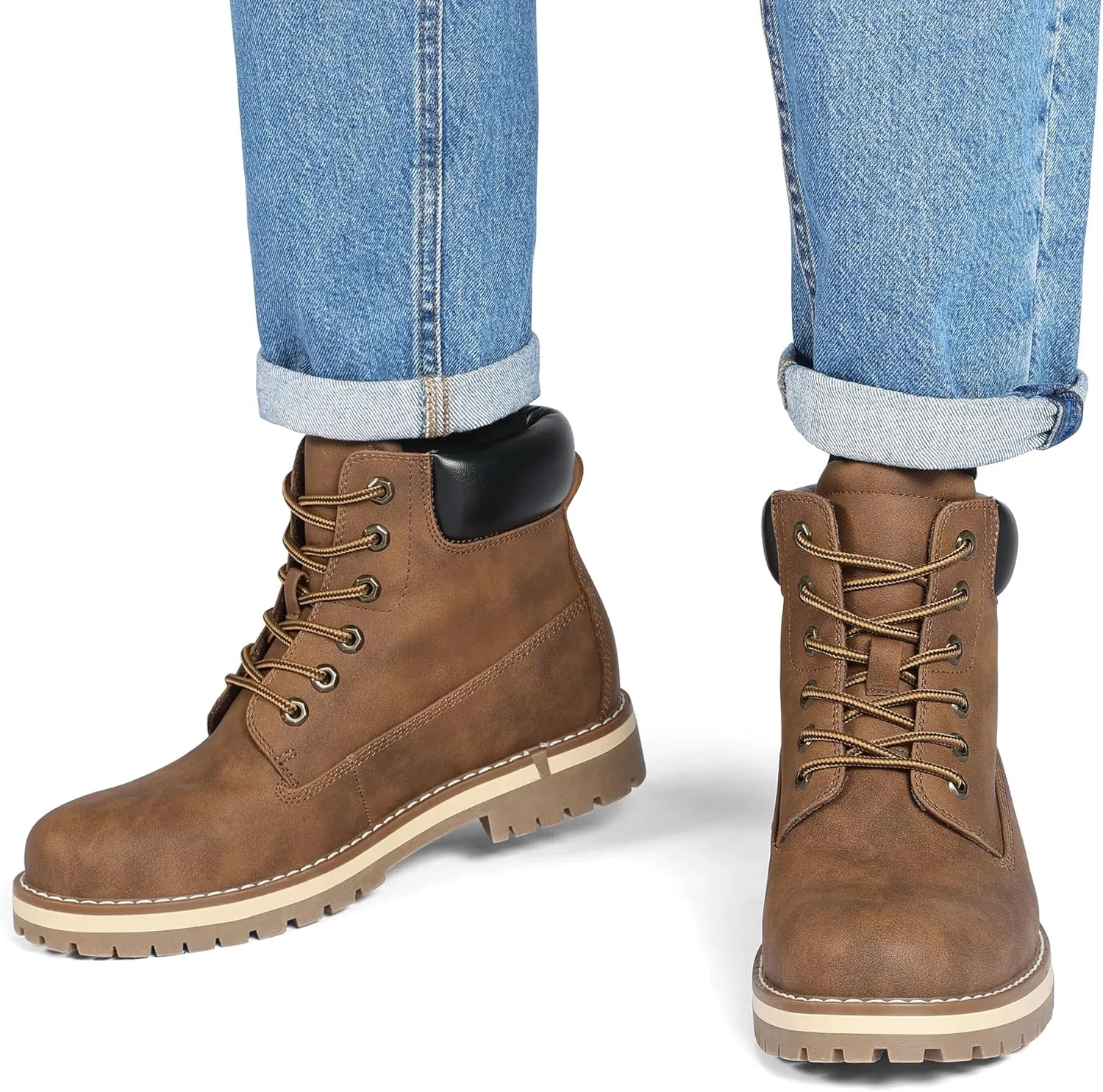 Bruno Marc Men's Classic Winter Fall Boots Outdoor Work Boots 2.0