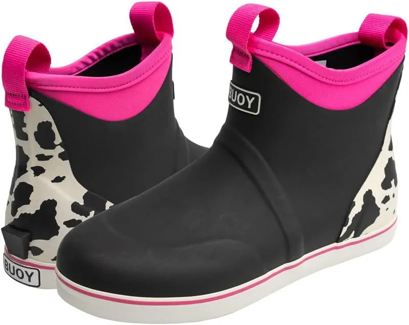 Buoy Boots Womens Waterproof Deck Ankle Rain Boots