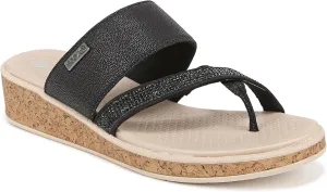 BZees Women's Bora Bright Machine Washable Comfort Wedge Sandal Flip-Flop