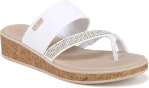 BZees Women's Bora Bright Machine Washable Comfort Wedge Sandal Flip-Flop