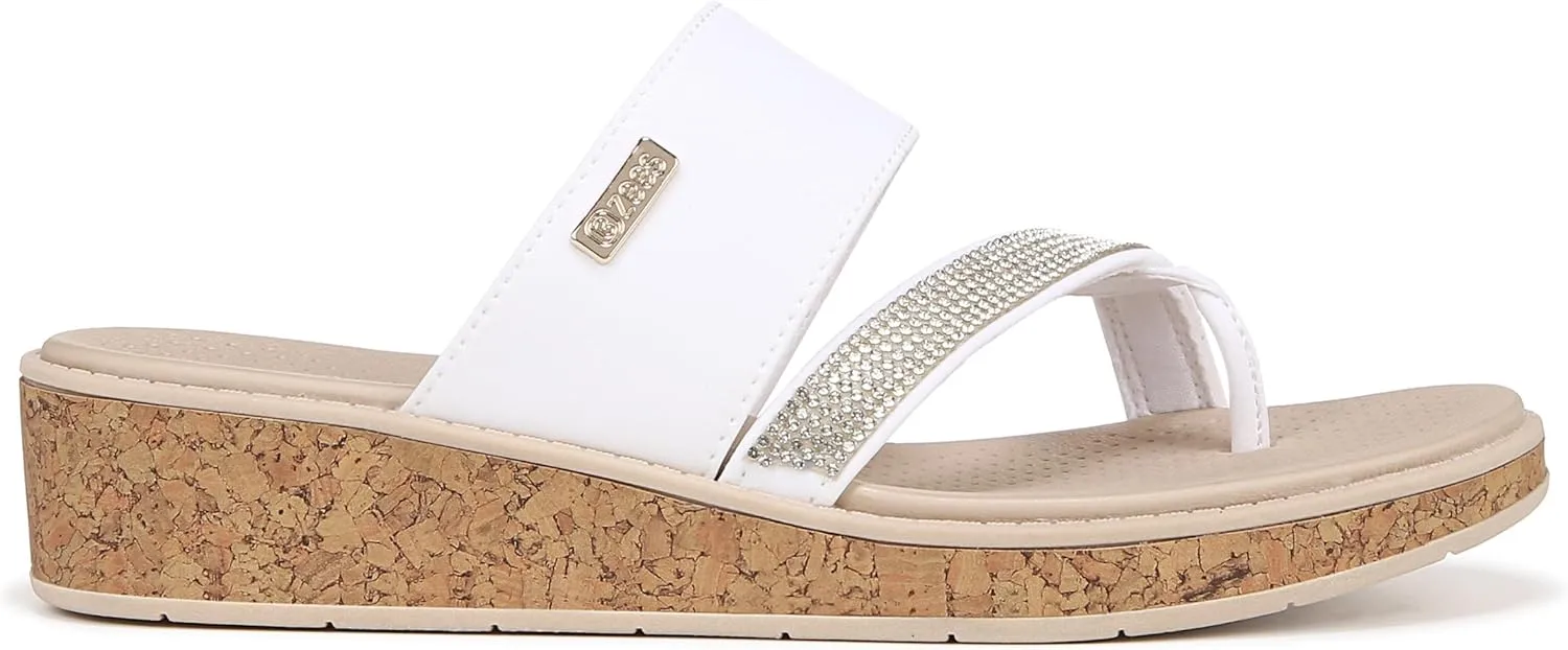 BZees Women's Bora Bright Wedge Sandal