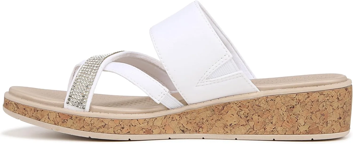 BZees Women's Bora Bright Wedge Sandal