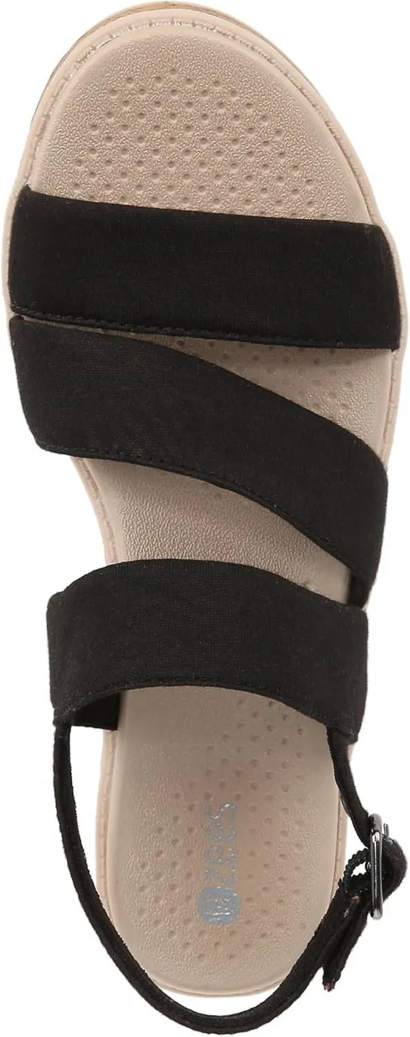 BZees Women's Bravo Casual Strappy Wedge Sandals