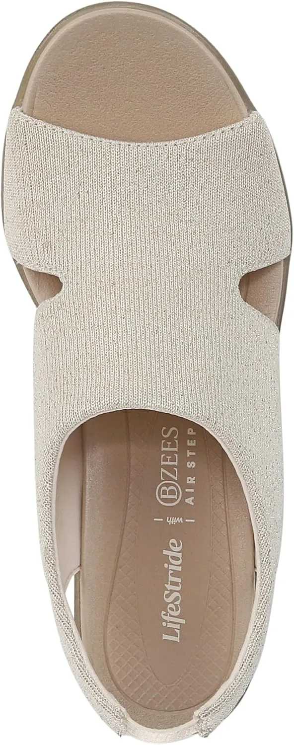 BZees Women's Eden Slingback Strappy Sandals Heeled