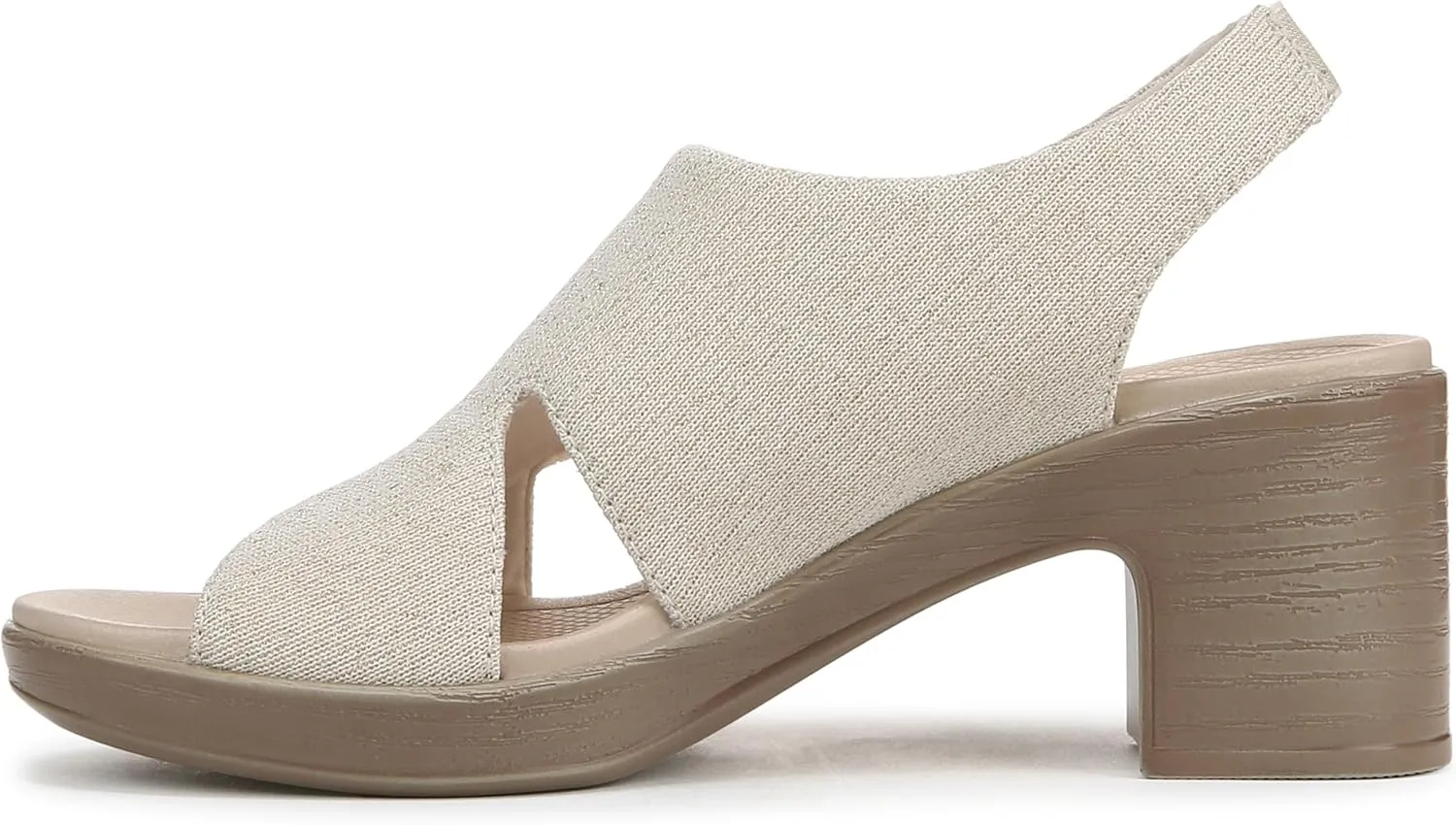 BZees Women's Eden Slingback Strappy Sandals Heeled