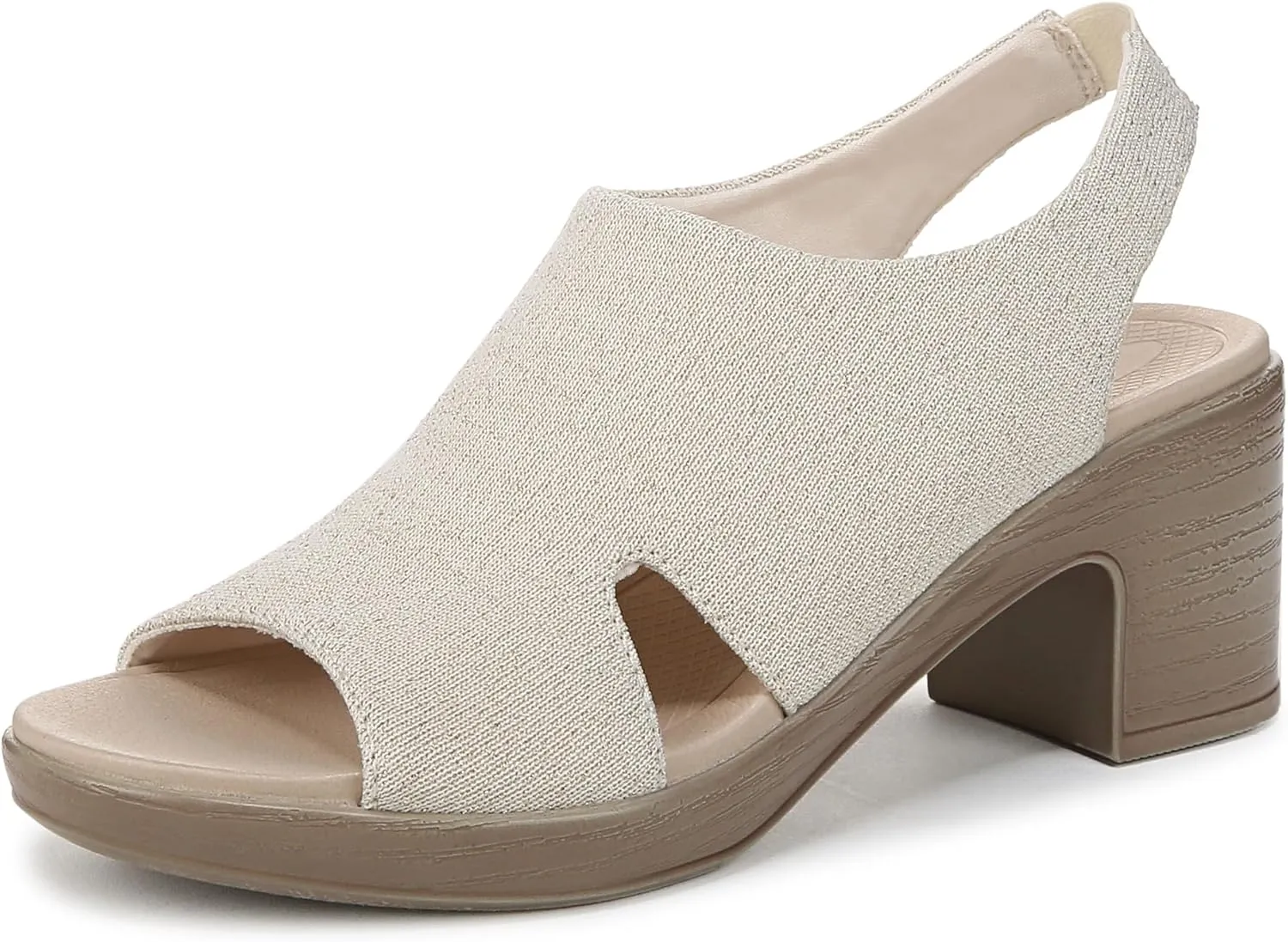 BZees Women's Eden Slingback Strappy Sandals Heeled