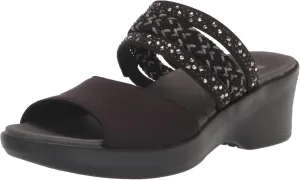 BZees Women's Fireworks Wedge Sandal Slide