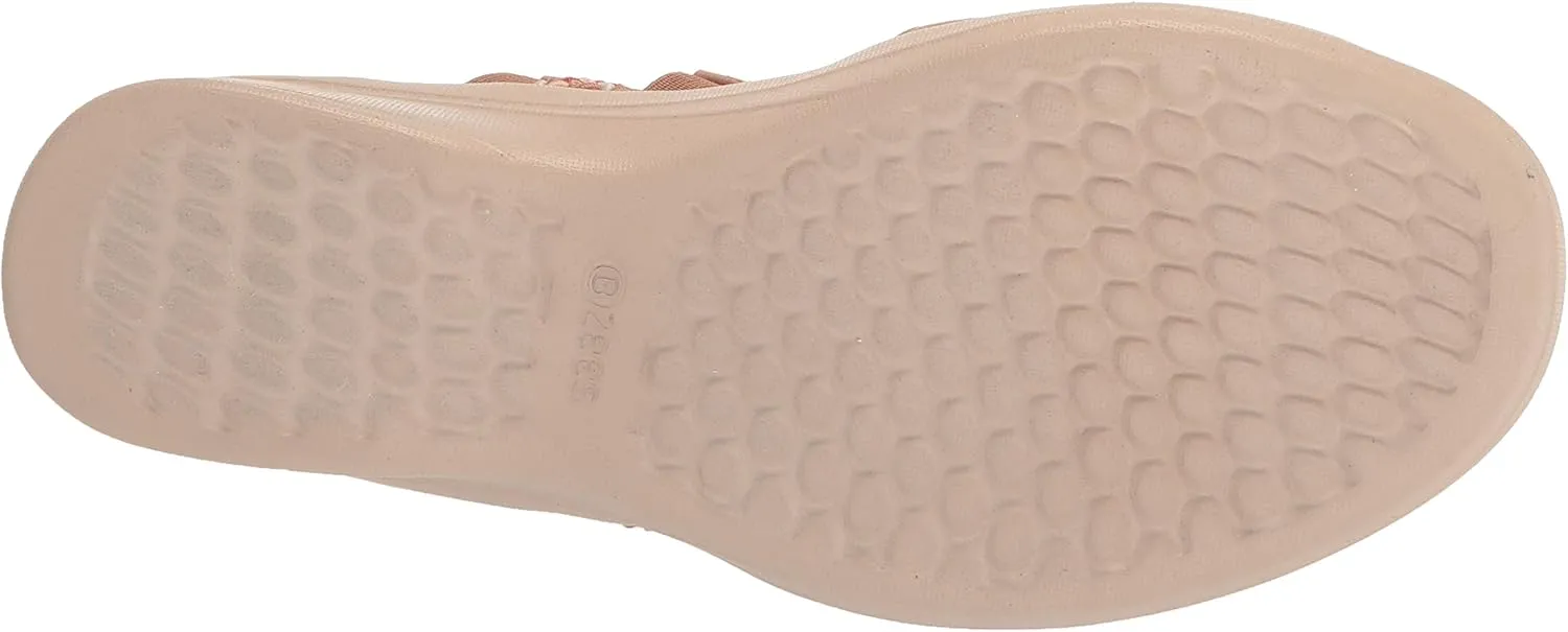 BZees Women's Fireworks Wedge Sandal Slide