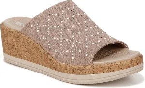 BZees Women's Royal Machine Washable Comfort Wedge Sandal Slide