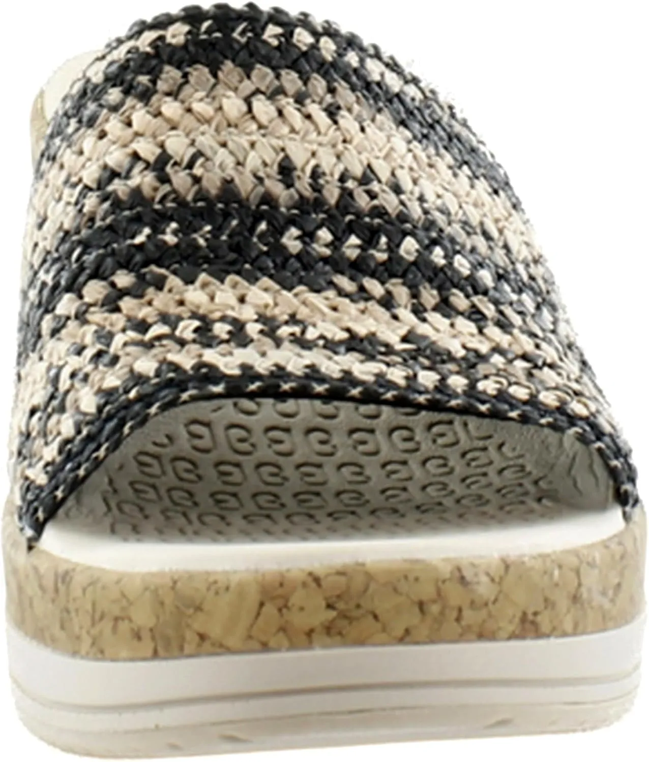 BZees Women's Runaway Slip-on Wedge Slides Sandal