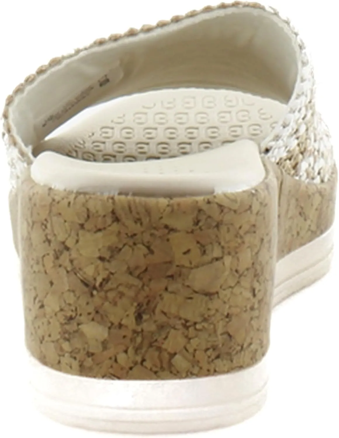 BZees Women's Runaway Slip-on Wedge Slides Sandal