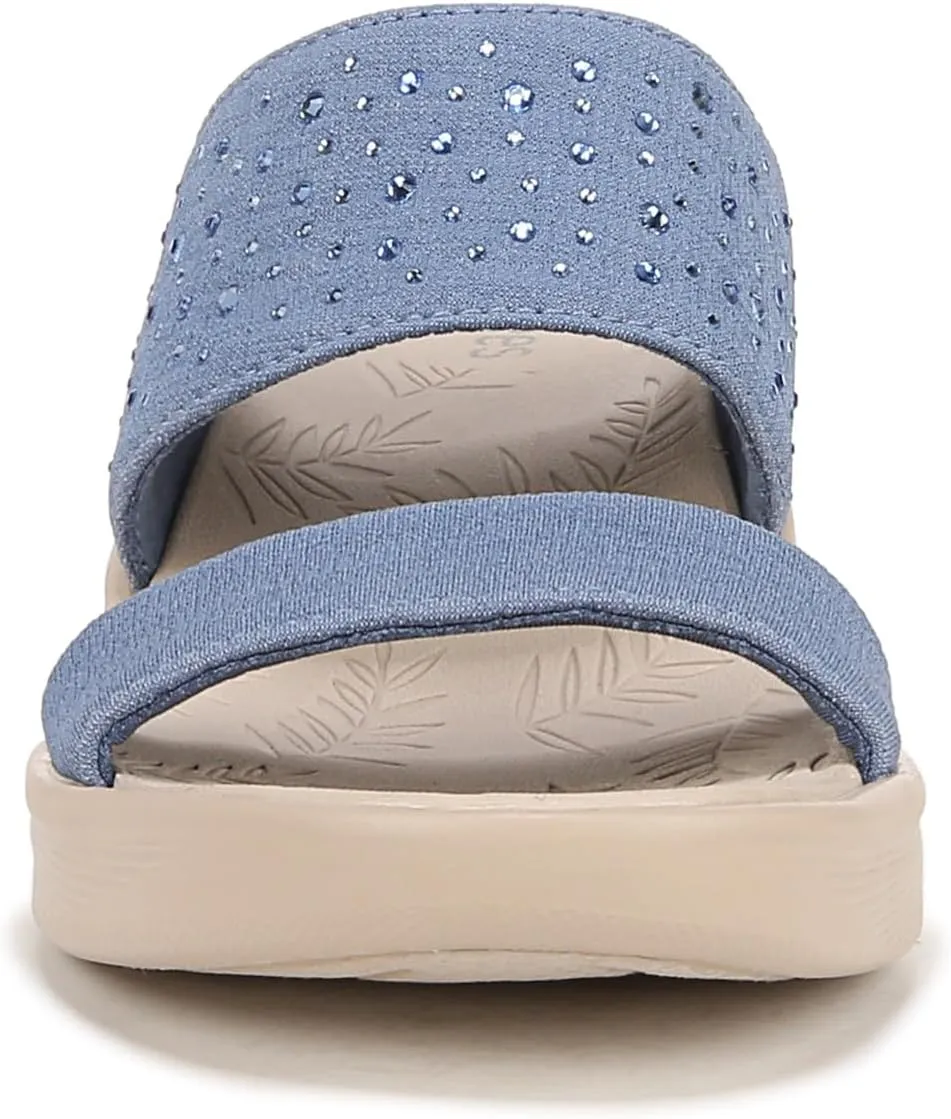 BZees Women's Sienna Bright Machine Washable Comfort Wedge Sandal