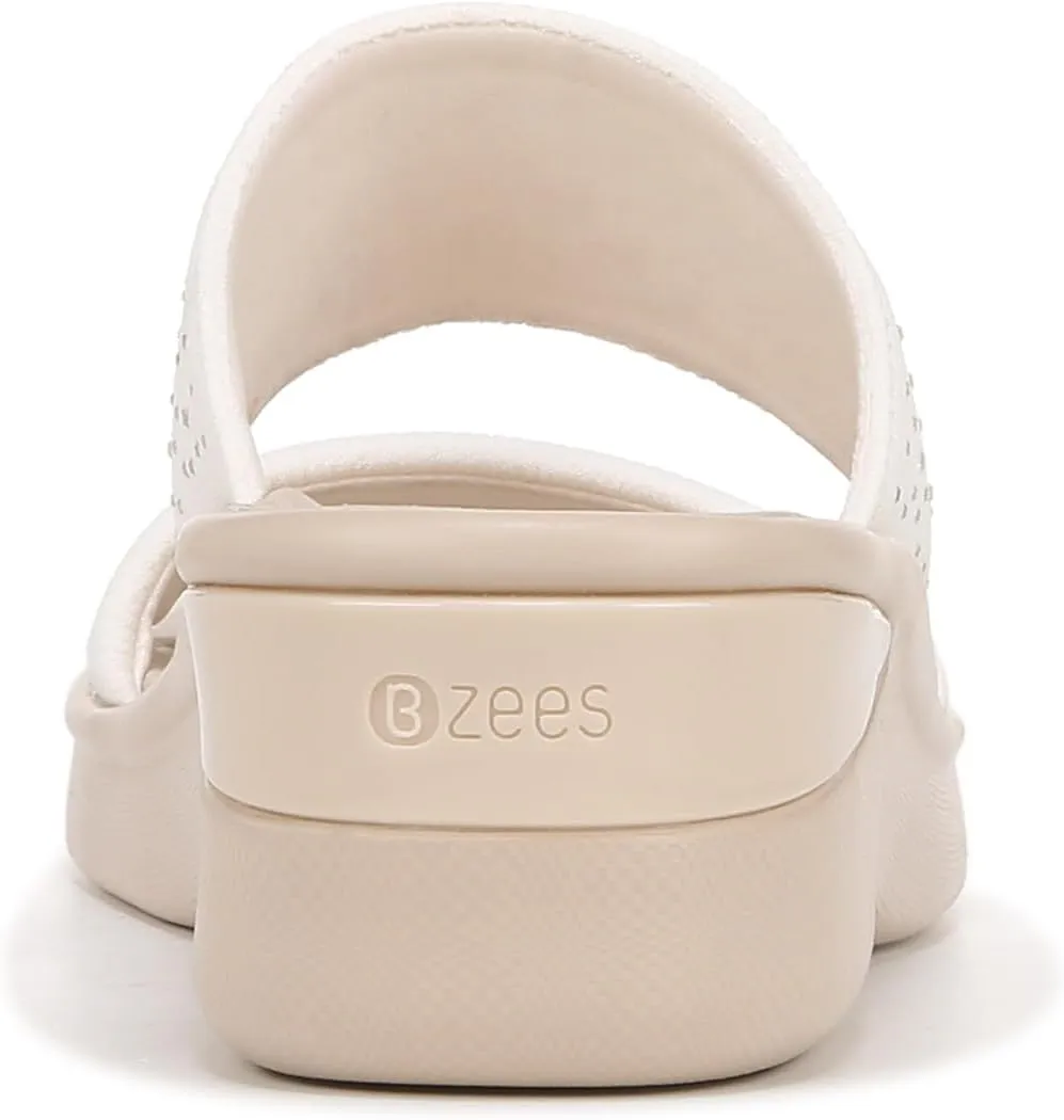 BZees Women's Sienna Bright Machine Washable Comfort Wedge Sandal