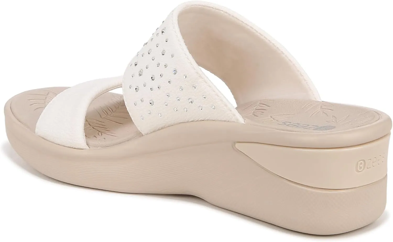 BZees Women's Sienna Bright Machine Washable Comfort Wedge Sandal