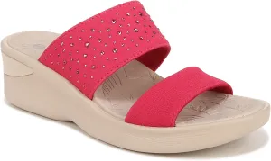 BZees Women's Sienna Bright Machine Washable Comfort Wedge Sandal