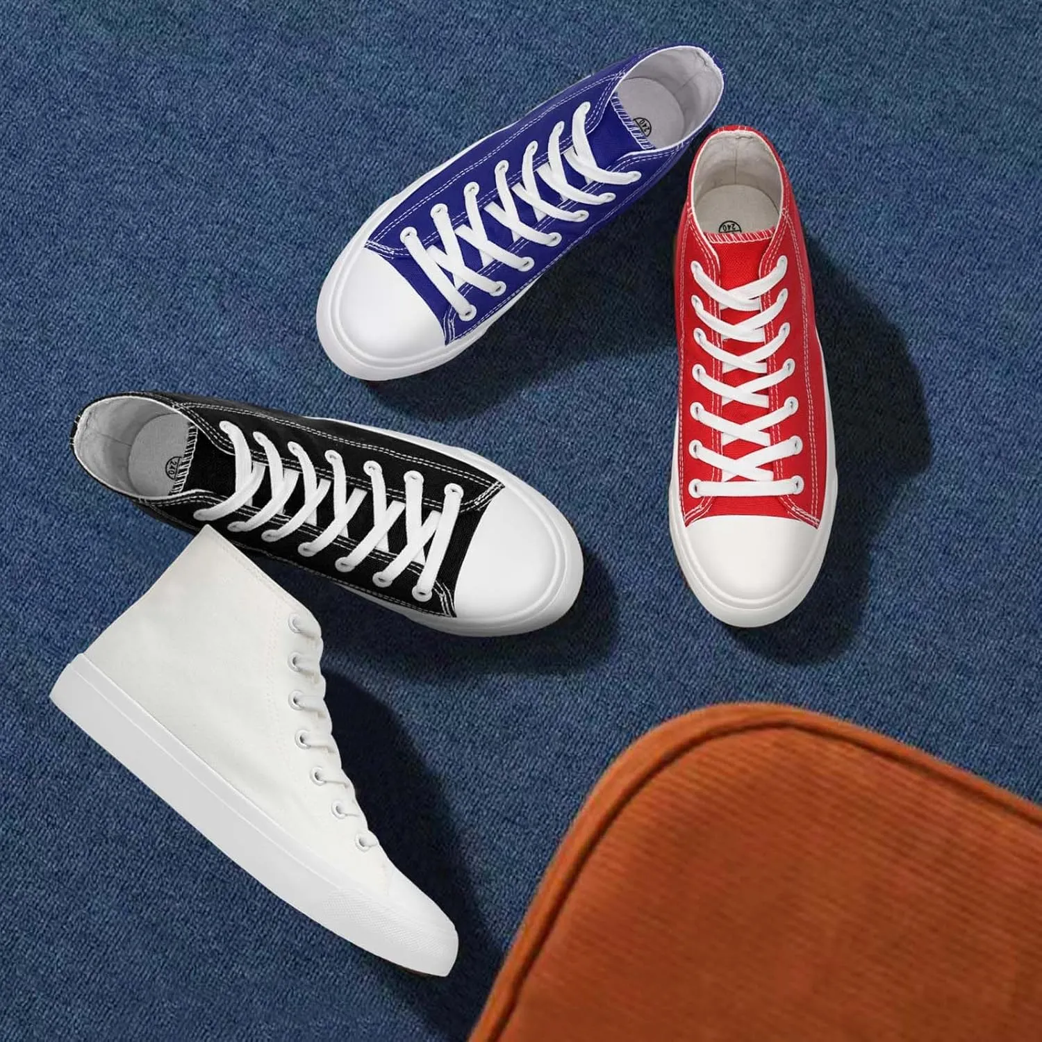 Canvas High Top Sneakers for Women Men Classic Lace Up Canvas Shoes Womens Mens Fashion High Top Sneakers Casual Tennis Walking Shoes