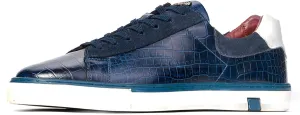 Carlos Santana Leather Walker Reptile Sneaker for Men | 100% Leather | Durable Rubber Outsole & Removable Leather Cushioned Footbed