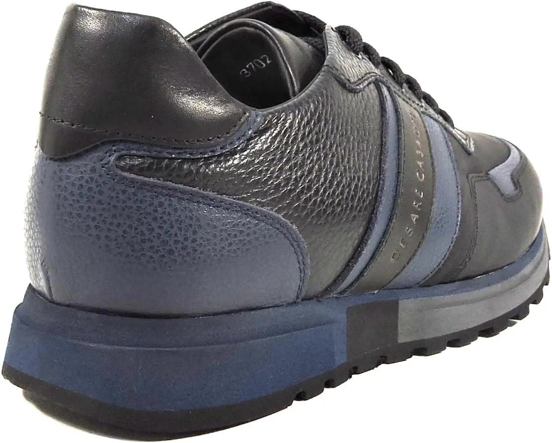 Casadeien's Black Leather Comfort Sneakers