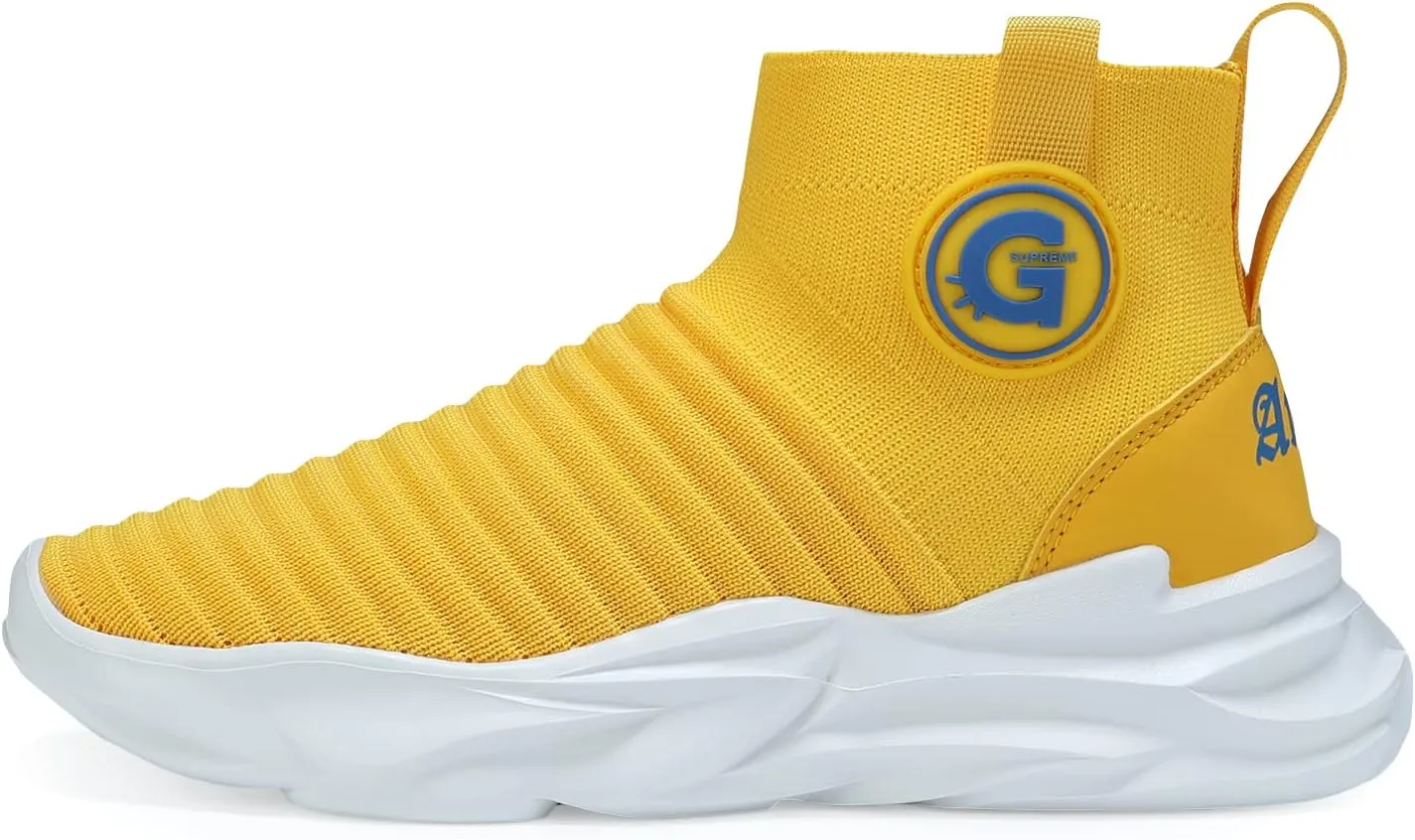 Casbeam Boys and Girls Breathable Lightweight Fashion Casual Sports Walking Shoes Running Sneakers High Top (Toddler/Little Kid Bib Kid)