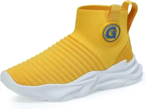 Casbeam Boys and Girls Breathable Lightweight Fashion Casual Sports Walking Shoes Running Sneakers High Top (Toddler/Little Kid Bib Kid)