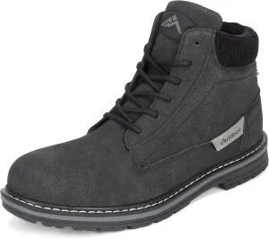 CC-Los Men's Winter Snow Boots with Sherpa Fleece Lining Waterproof Slip-Resistant Insulated Size 7.5-12.5
