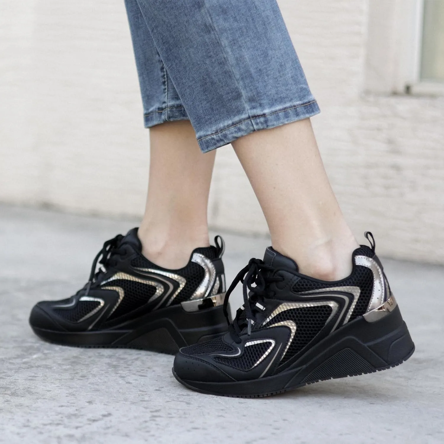 Cestfini Fashion Wedge Heeled Sneakers for Women