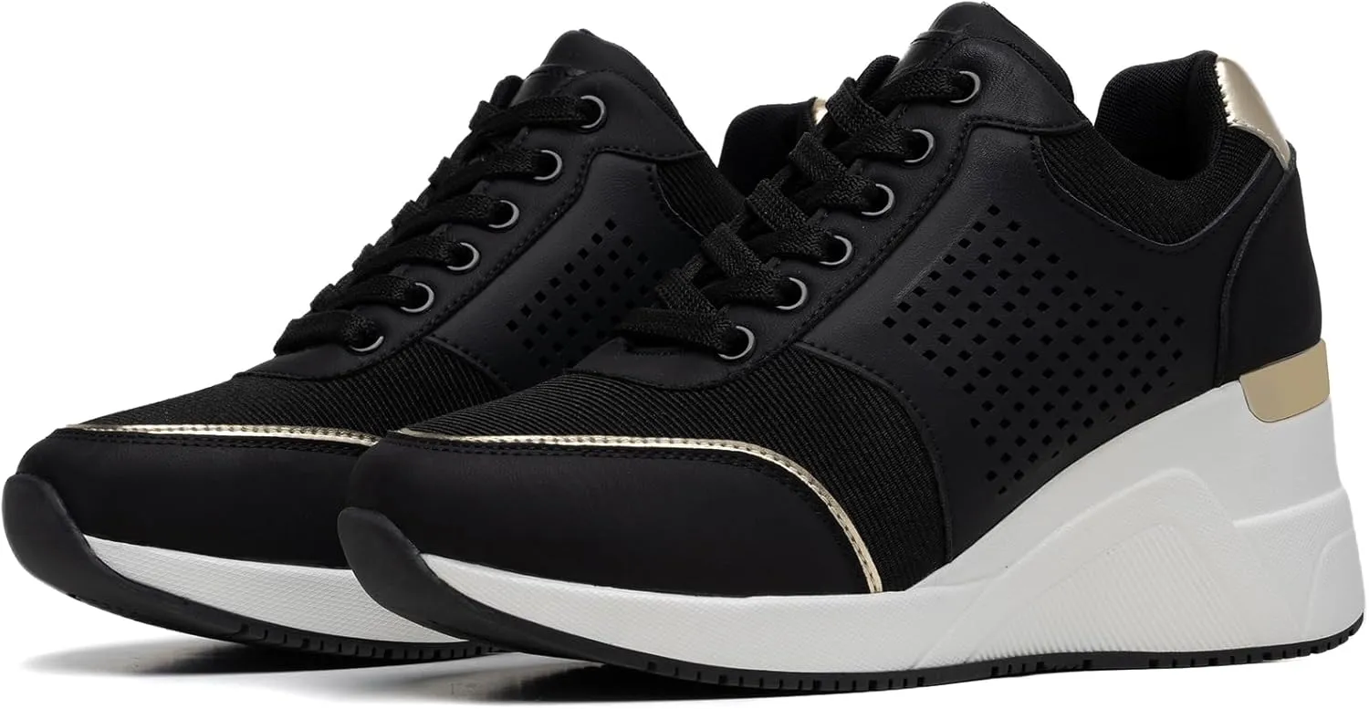 Cestfini Wedge Sneakers for Women - Wedge Tennis Shoes Non-Slip Women Fashion Sneakers