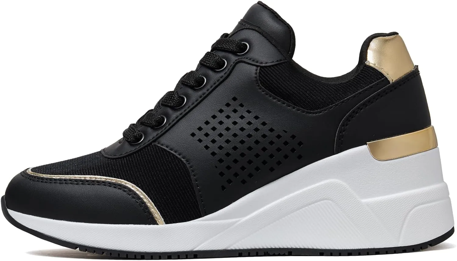 Cestfini Wedge Sneakers for Women - Wedge Tennis Shoes Non-Slip Women Fashion Sneakers