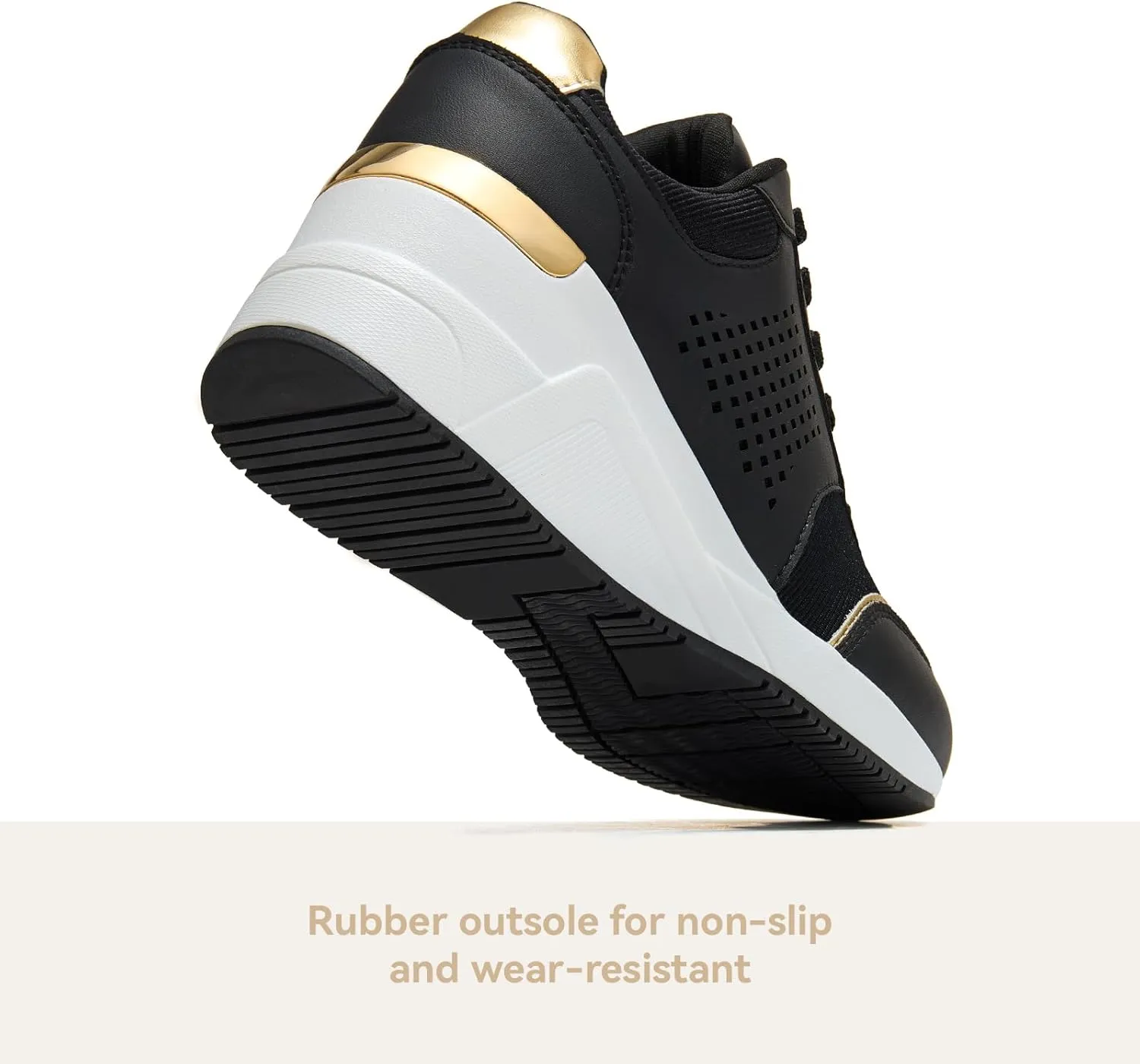 Cestfini Wedge Sneakers for Women - Wedge Tennis Shoes Non-Slip Women Fashion Sneakers