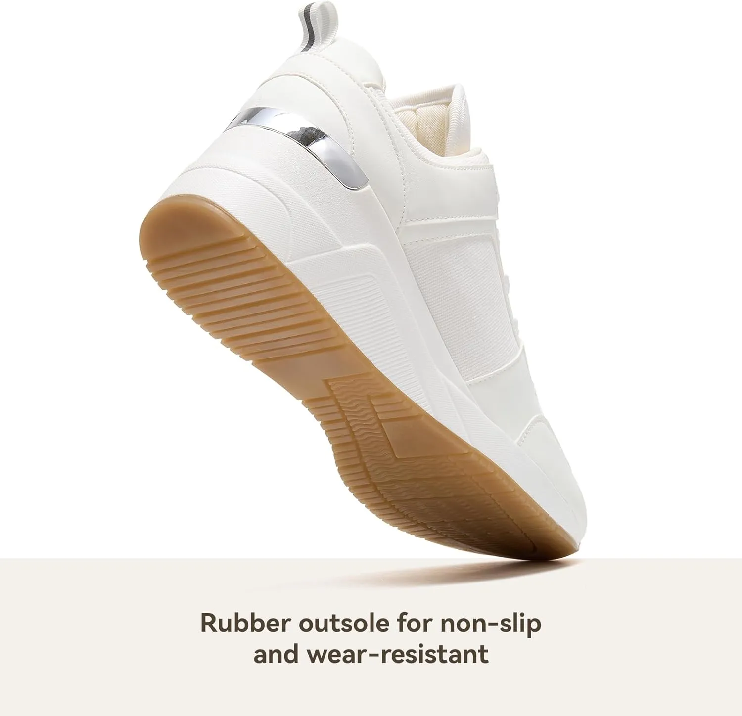 Cestfini Wedge Sneakers for Women - Wedge Tennis Shoes Non-Slip Women Fashion Sneakers
