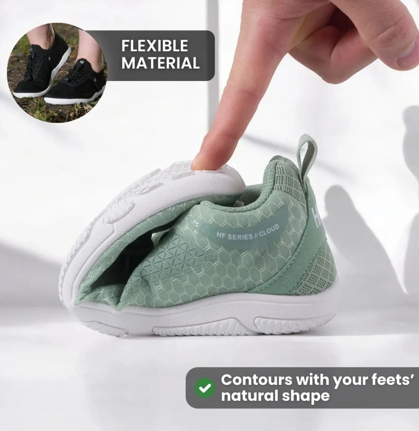 Cloud-Like Comfort Zero Drop Minimalist Shoes Men Women, Arch Support Breathable Splash Proof Barefoot Shoes, Versatile Ergonomic Footwear Pain Relief and Posture Improvement