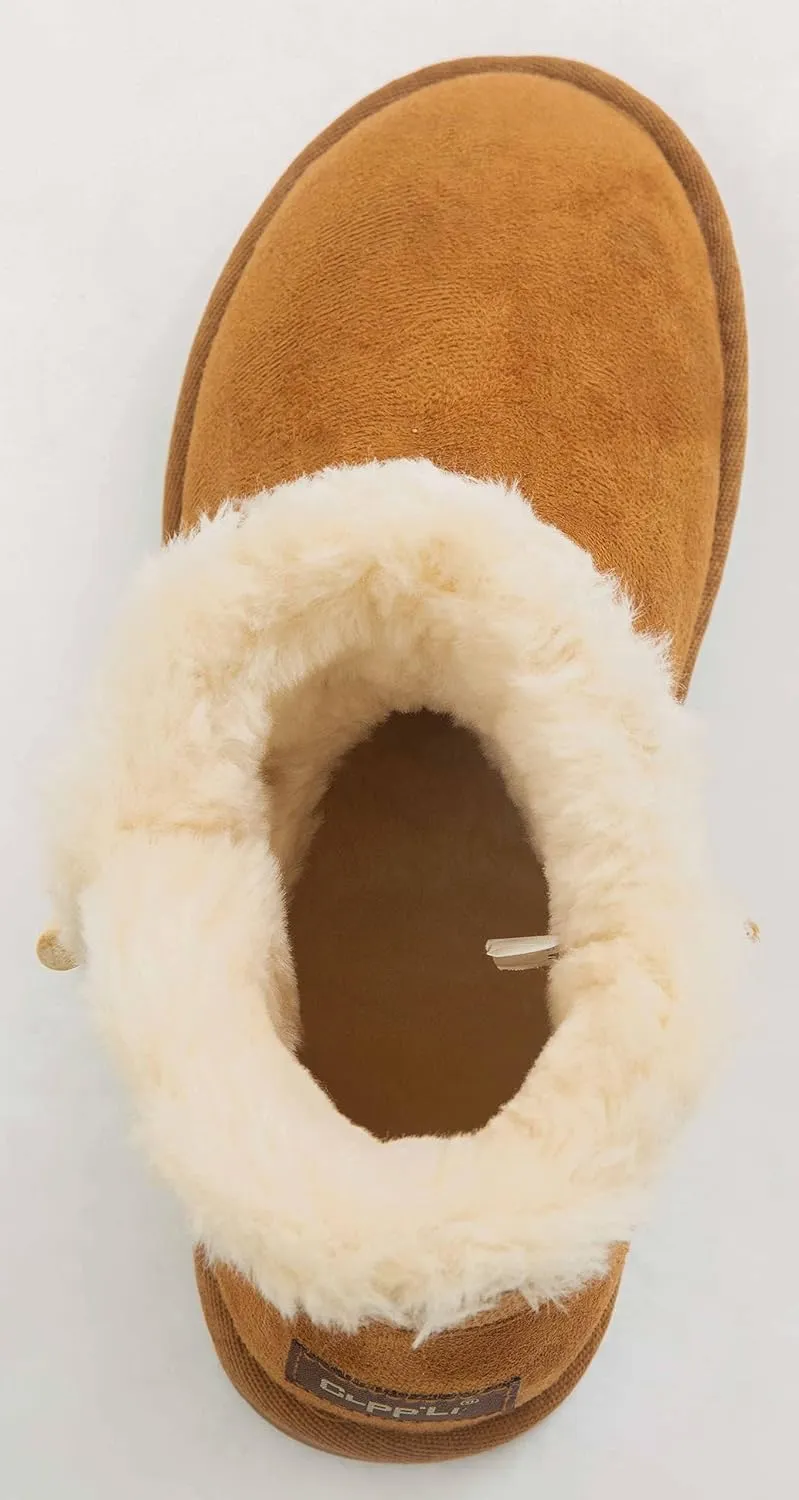 CLPP'LI Women's Mini Bailey Button Snow Boots