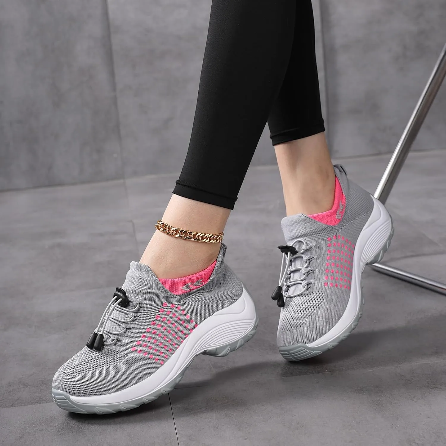Comfort Wear Orthowear Shoes for Women&Men Orthopedic Shoes Lightweight Casual Breathable Running Walking Sneakers Non Slip Stretch Cushion Shoe Athletic Ortho Comfortwear for Plantar Fasciitis Unisex