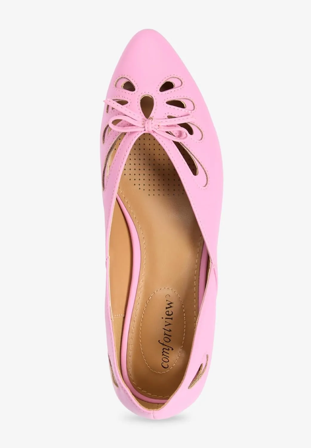 Comfortview Women's The Arabella Slip On Flat (Wide Widths Available)