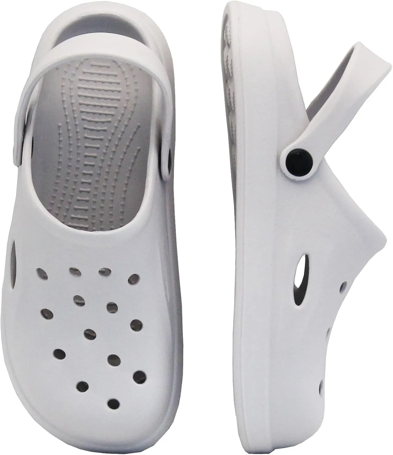 Comfy Garden Clogs for Women and Men, Slip On Mules Sandals Lightweight Slippers Outside Home Casual Wear Non-Slip Air Cushion Thick Bottom Slides Shoes