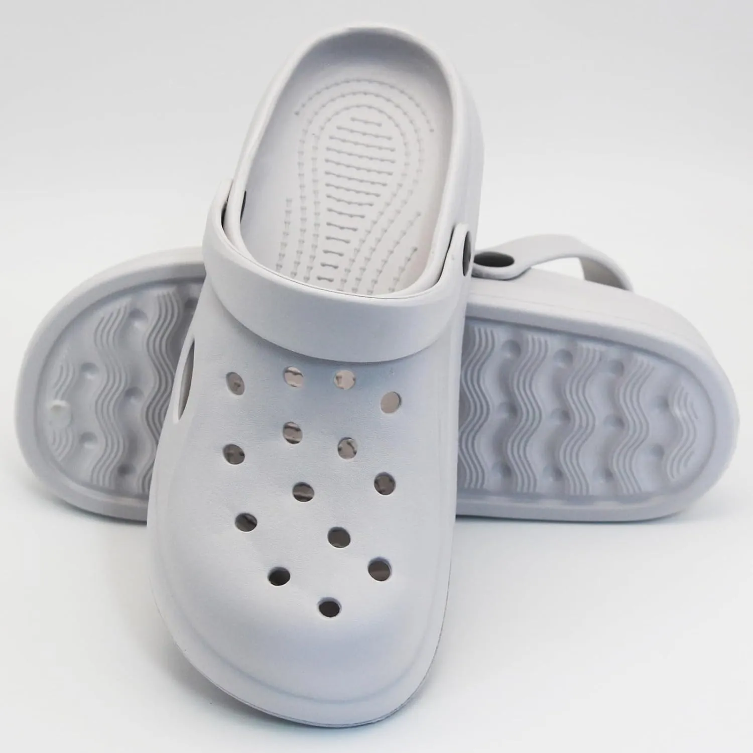 Comfy Garden Clogs for Women and Men, Slip On Mules Sandals Lightweight Slippers Outside Home Casual Wear Non-Slip Air Cushion Thick Bottom Slides Shoes