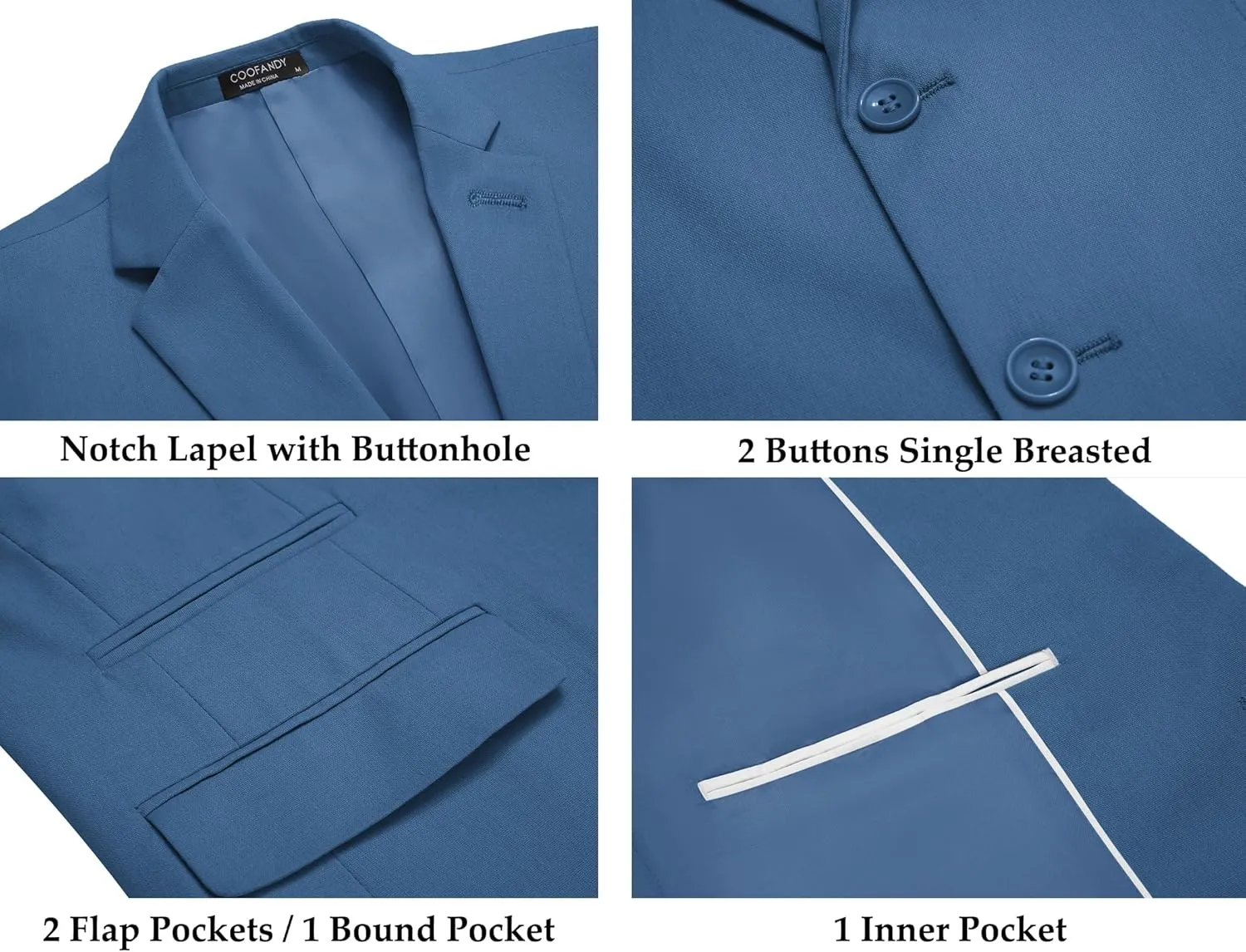 COOFANDY Men's 2 Piece Linen Suits Set Regular Fit Casual Lightweight Blazer Jacket and Pants