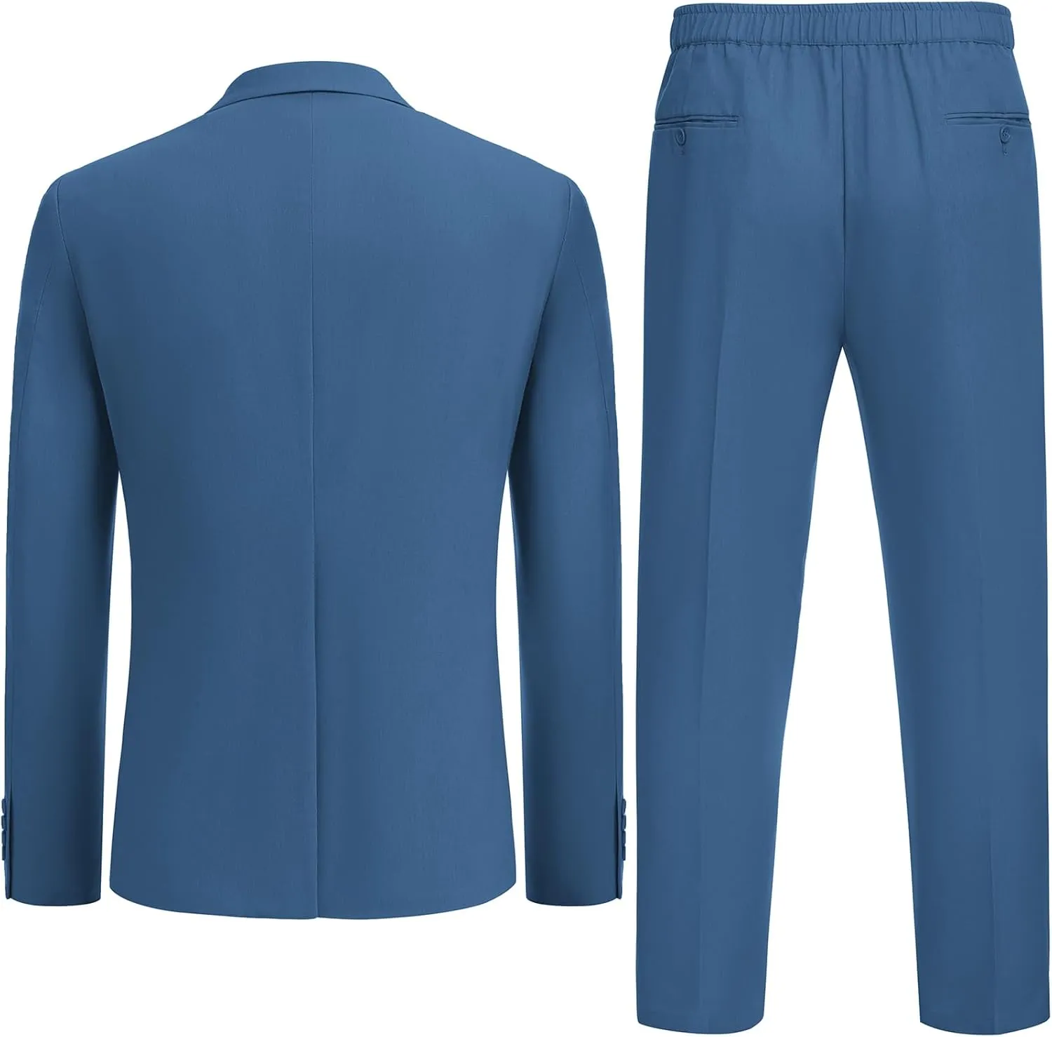 COOFANDY Men's 2 Piece Linen Suits Set Regular Fit Casual Lightweight Blazer Jacket and Pants